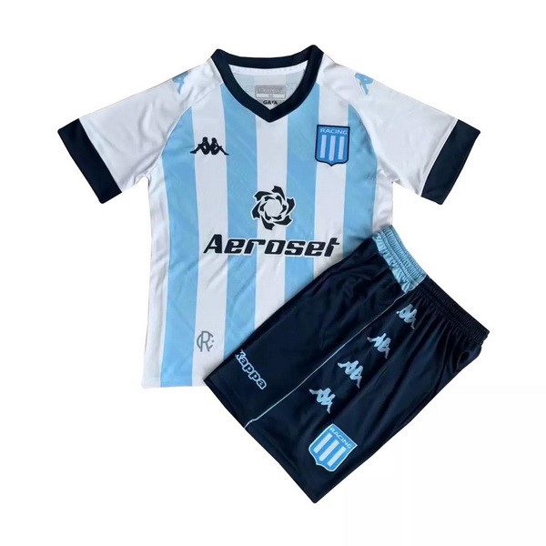 Camiseta Racing Club Replica Primera Ropa Niño 2021/22 Azul Blanco